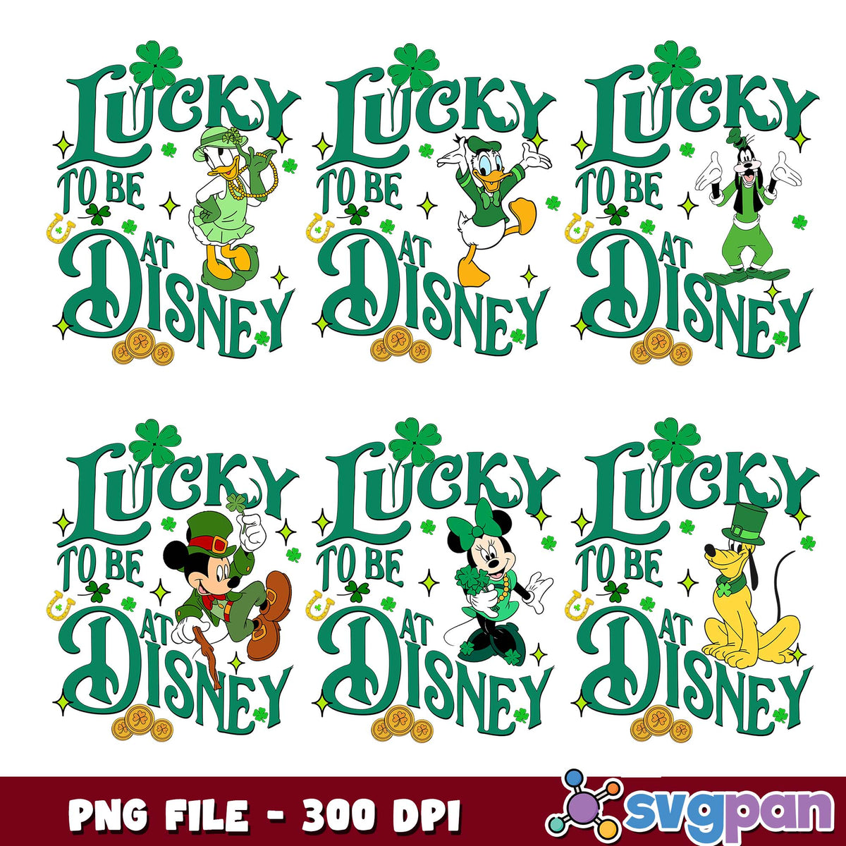 Lucky to be at disney png bundle