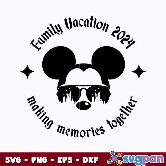 Mickey making memories together svg