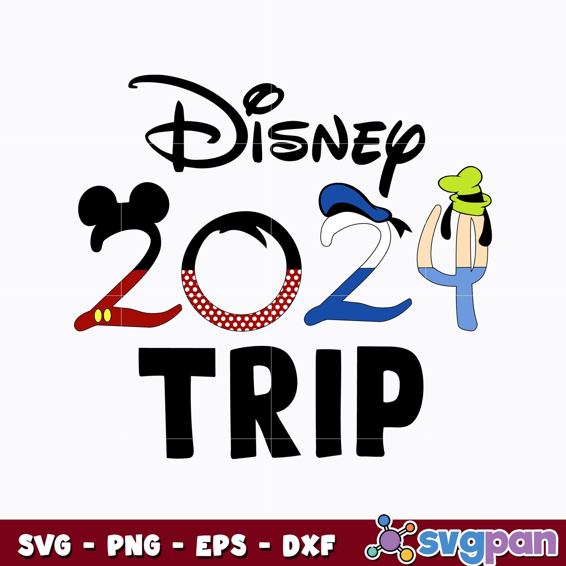 Disney 2024 trip disney svg