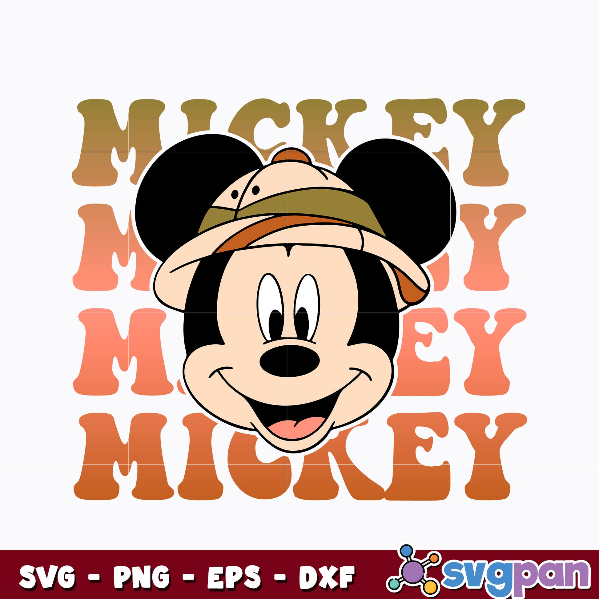 Mickey mouse wild svg