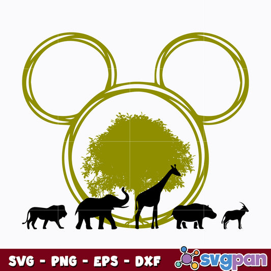 Mickey mouse Animal Kingdom svg