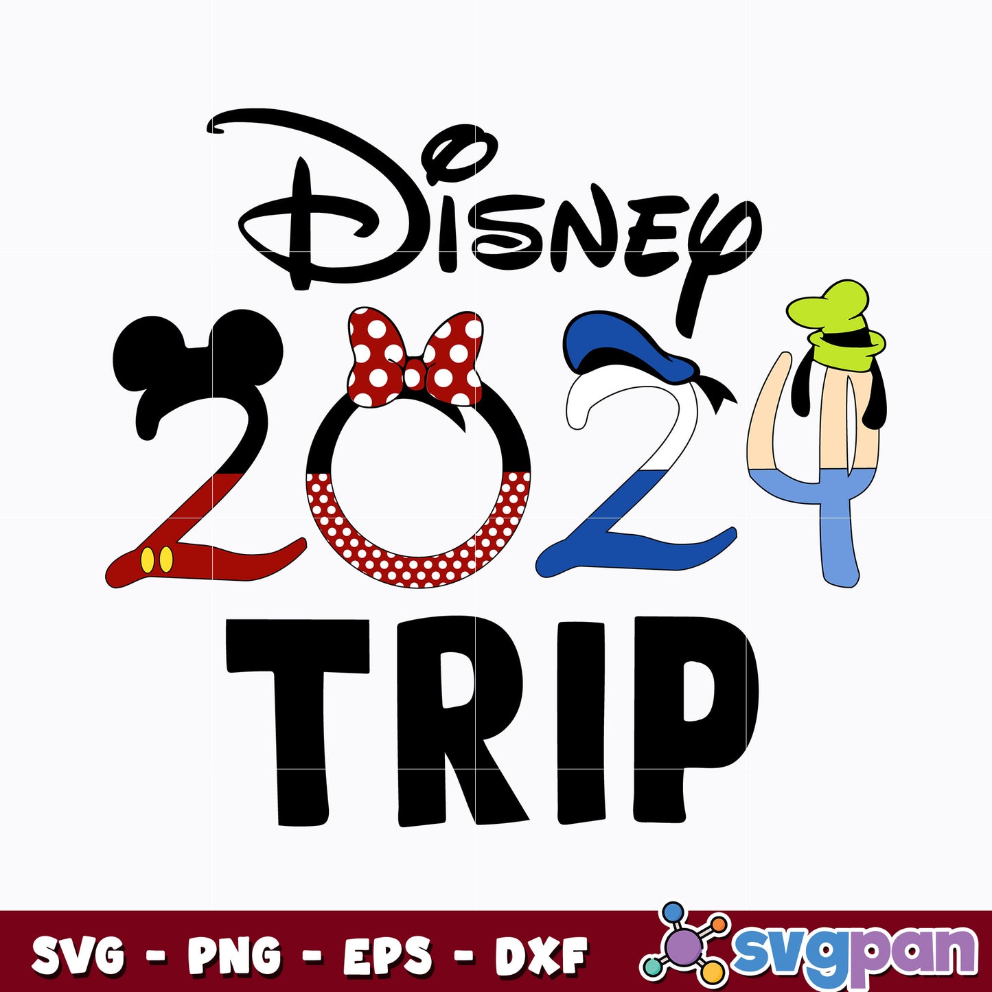 Minnie 2024 trip disney svg