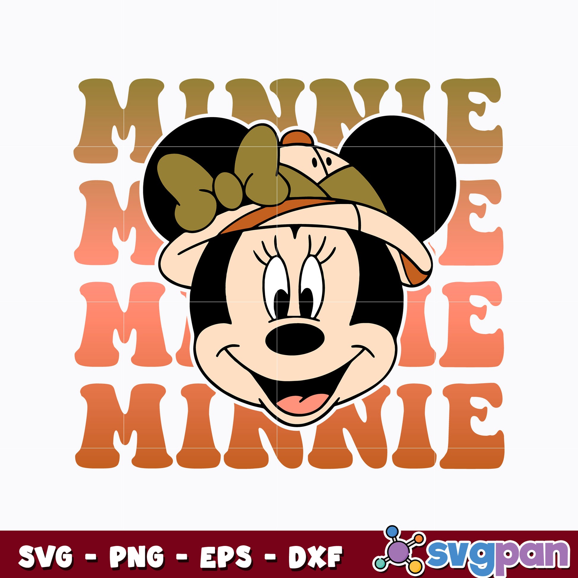 Minnie mouse wild svg