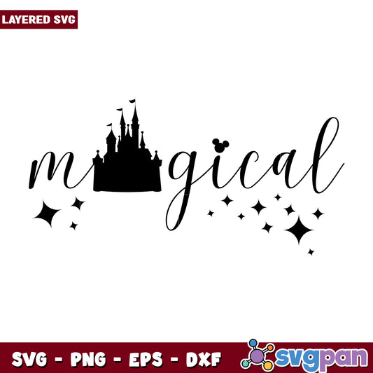 Magical Castle SVG Cut File