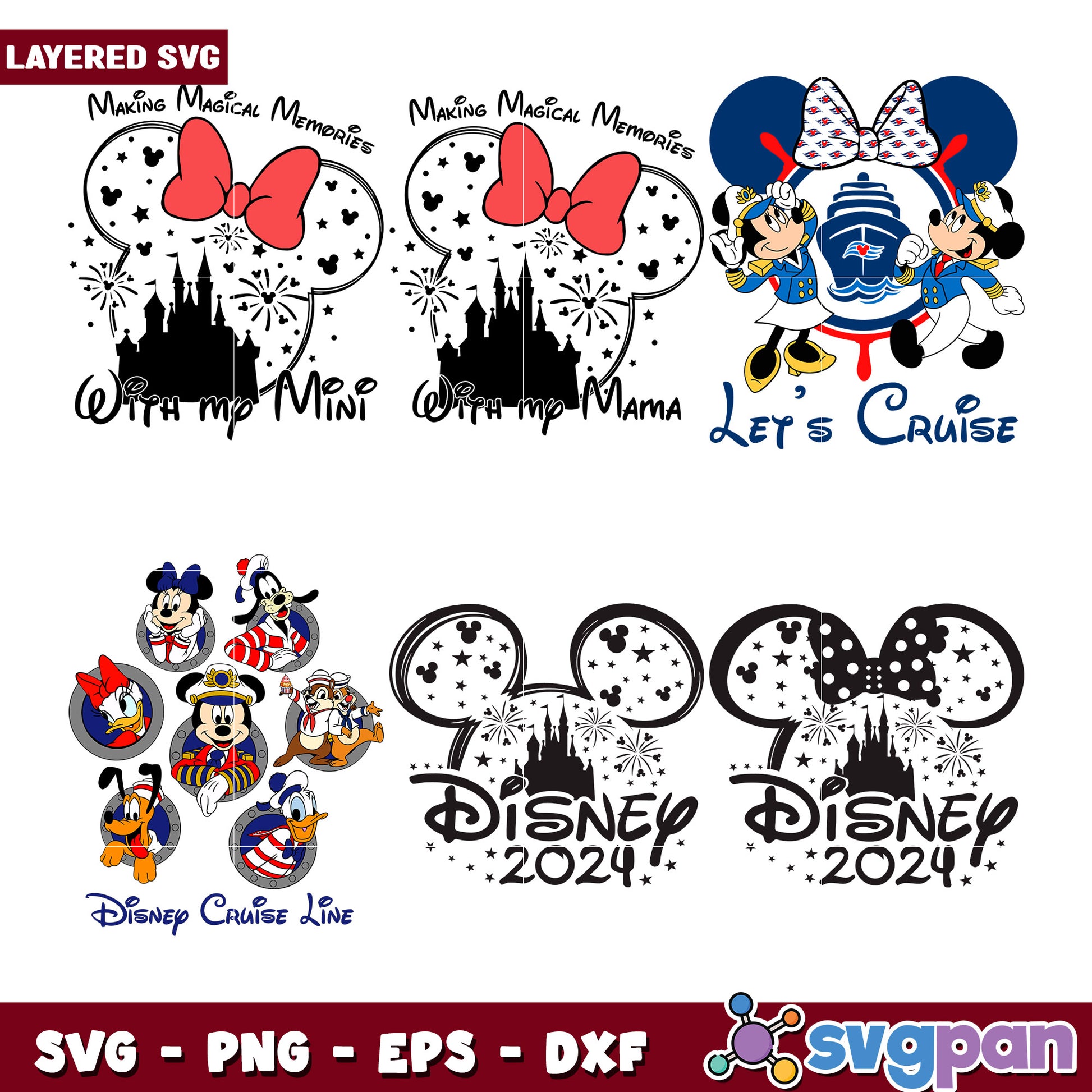Magical Disney Cruise SVG Bundle for 2024 Memories