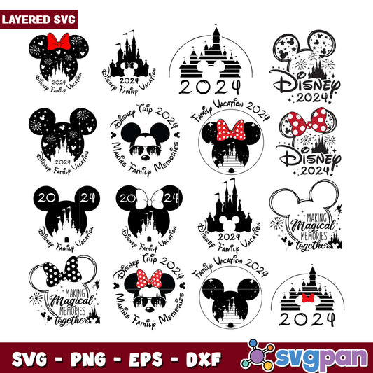 Magical Disney Vacation Bundle SVG for 2024 Fun
