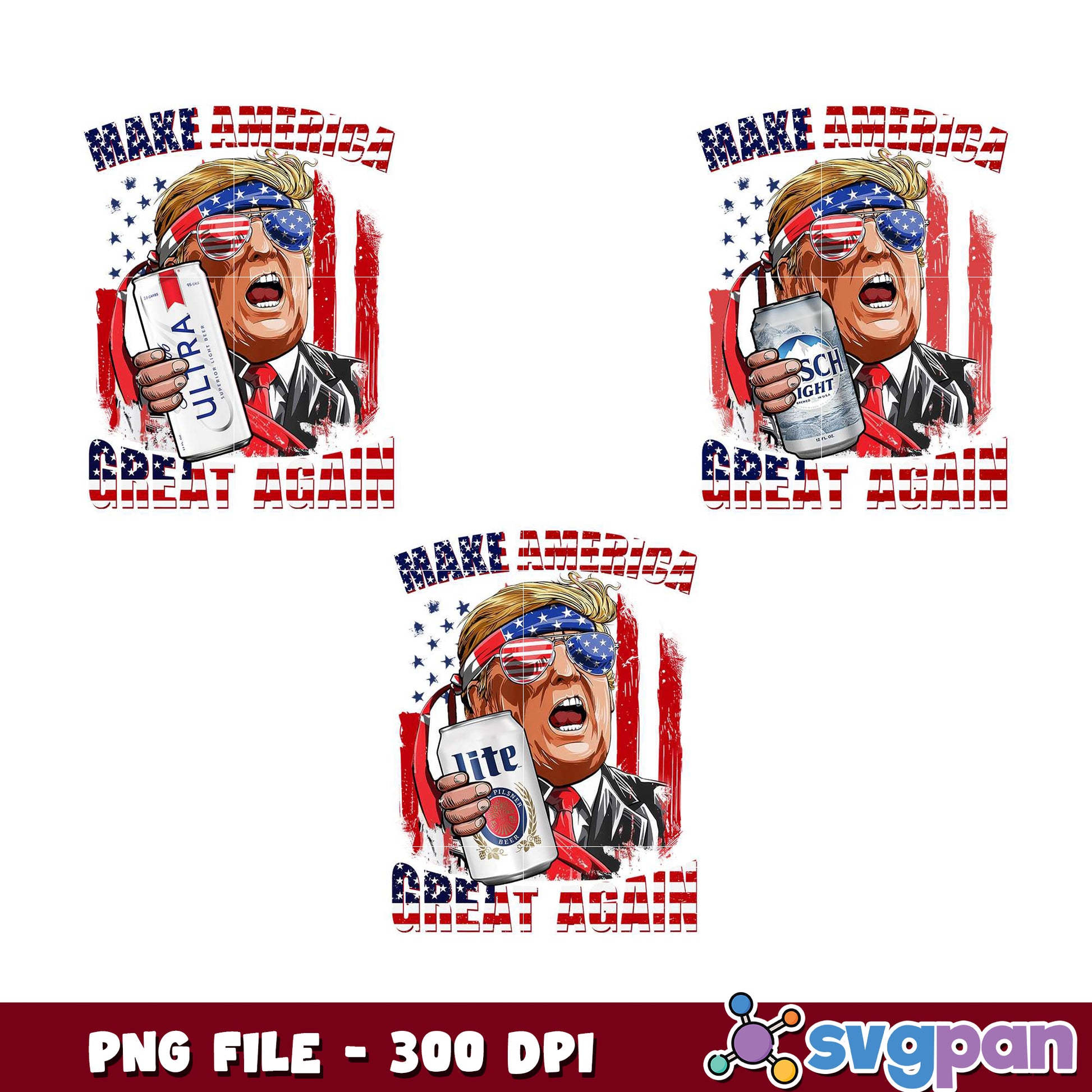 Make America Great Again Trump PNG Bundle