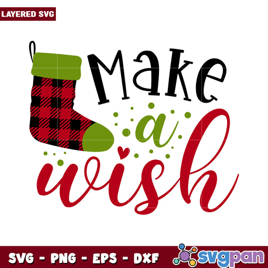 Make a Wish SVG Design, Perfect for Holiday Crafting Projects