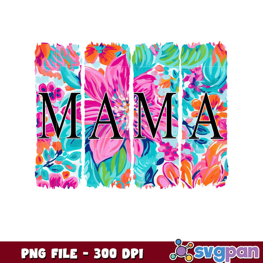 Mama Floral PNG Design 300 DPI