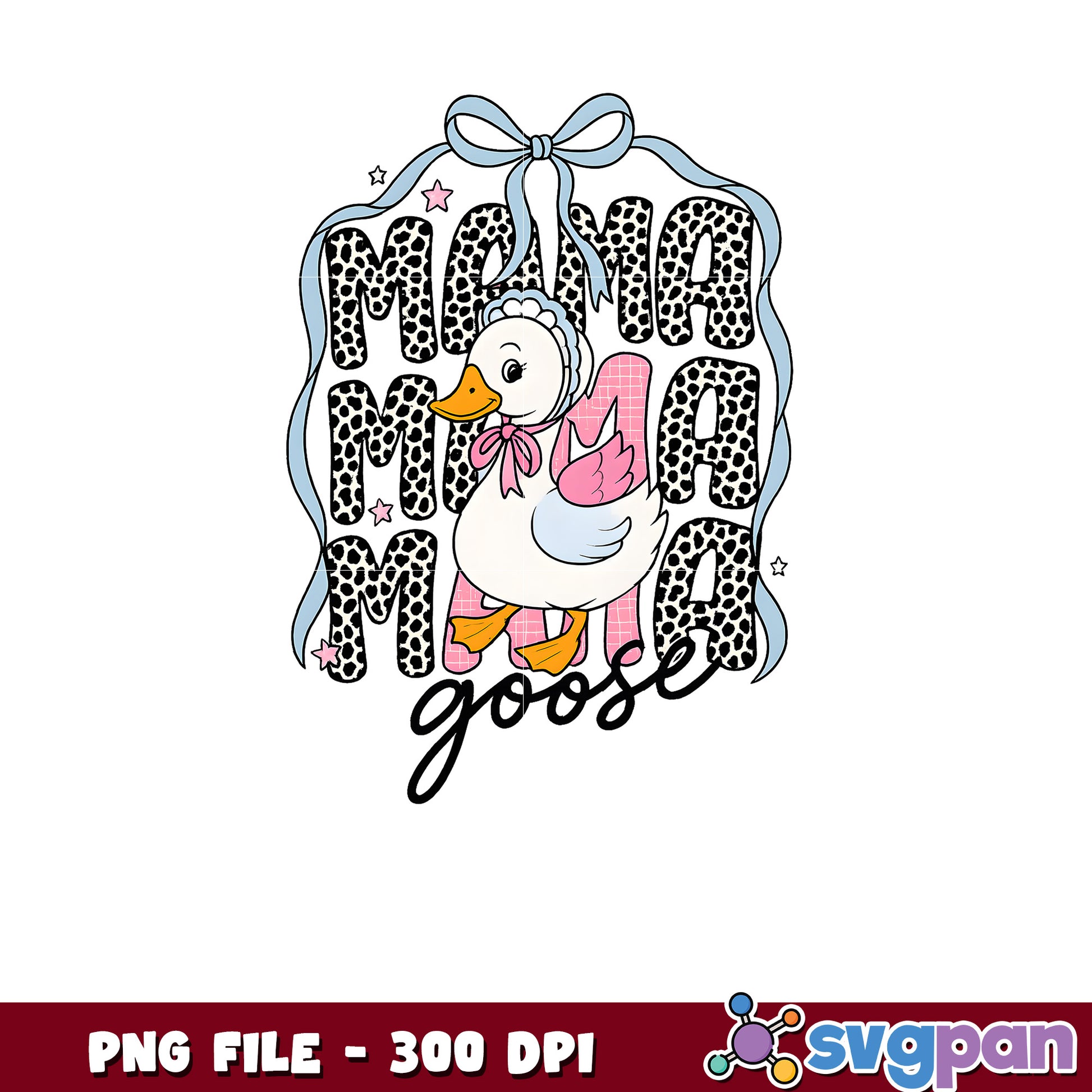 Mama Goose PNG Design 300 DPI