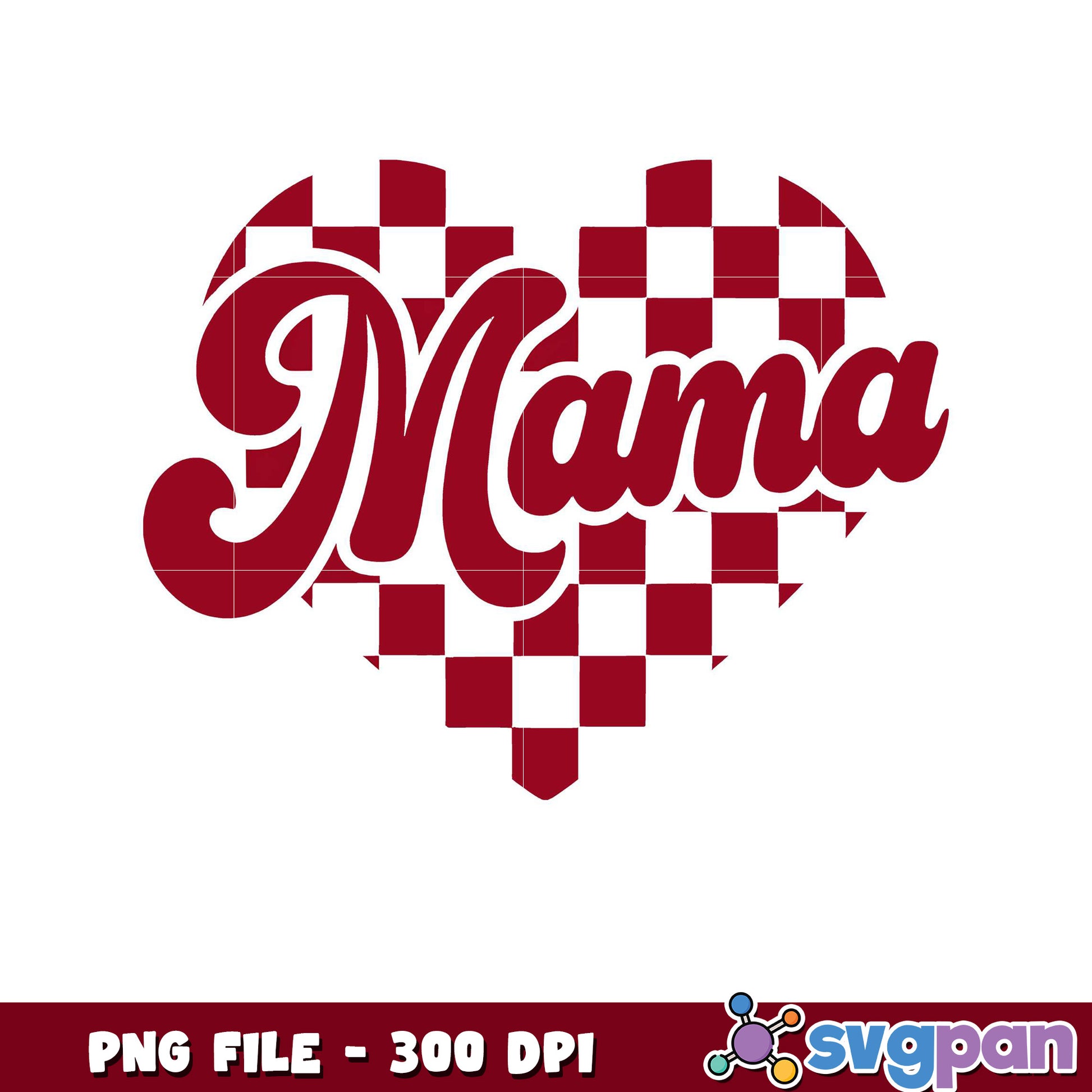 Mama Heart Design PNG File, Perfect for Any Project