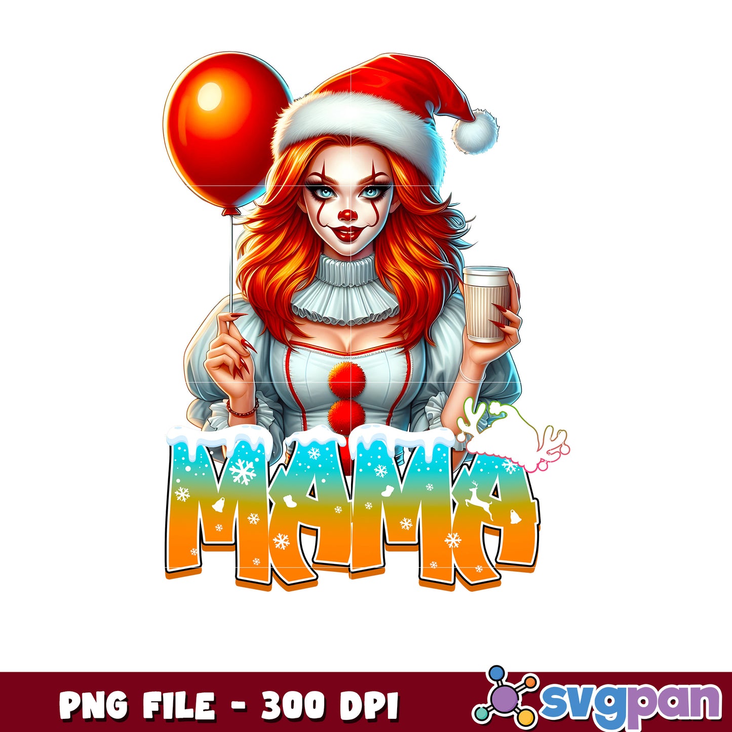 Mama clown png, christmas png, cartoon characters​ ​png