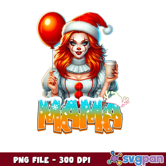 Mama clown png, christmas png, cartoon characters​ ​png