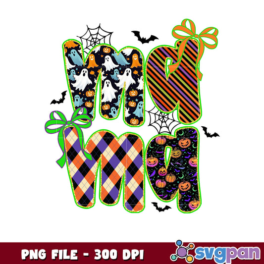 Mama halloween design png, trick or treat png, halloween cartoon ​png