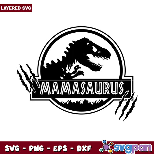 Mamasaurus Dinosaur SVG Design for Fun Crafting Projects, Perfect for T-Shirts and Stickers