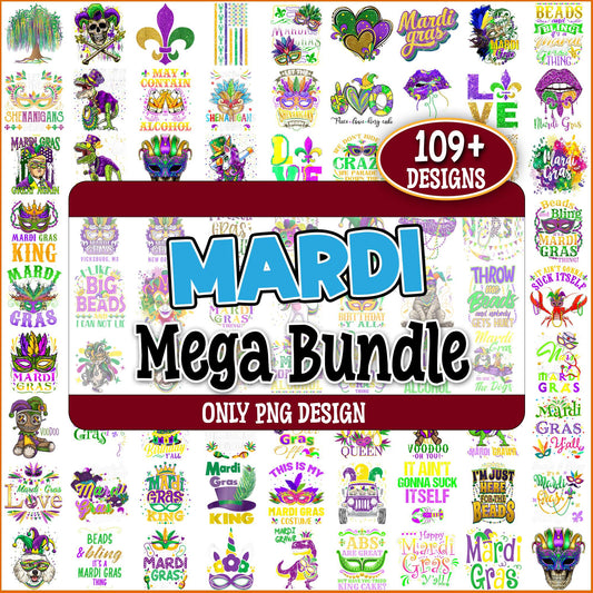 Mardi gras arts png bundle