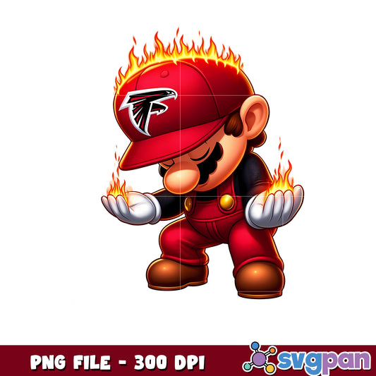 Mario atalanta falcons design png, national league football png