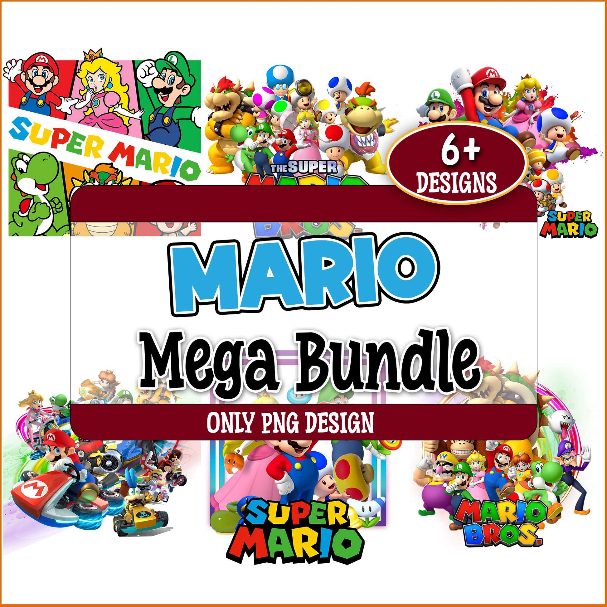 Mario bros team png bundle