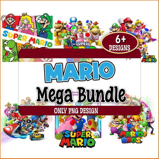 Mario bros team png bundle