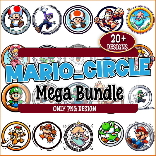 Mario circle edition png bundle