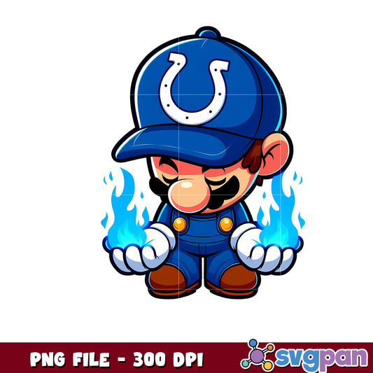 Mario indianapolis colts design png, national league football png, nfl team png