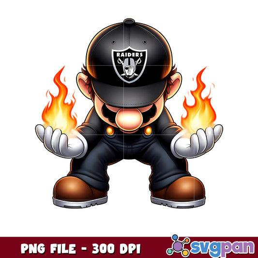 Mario las vegas raiders design png, national league football png, nfl team png