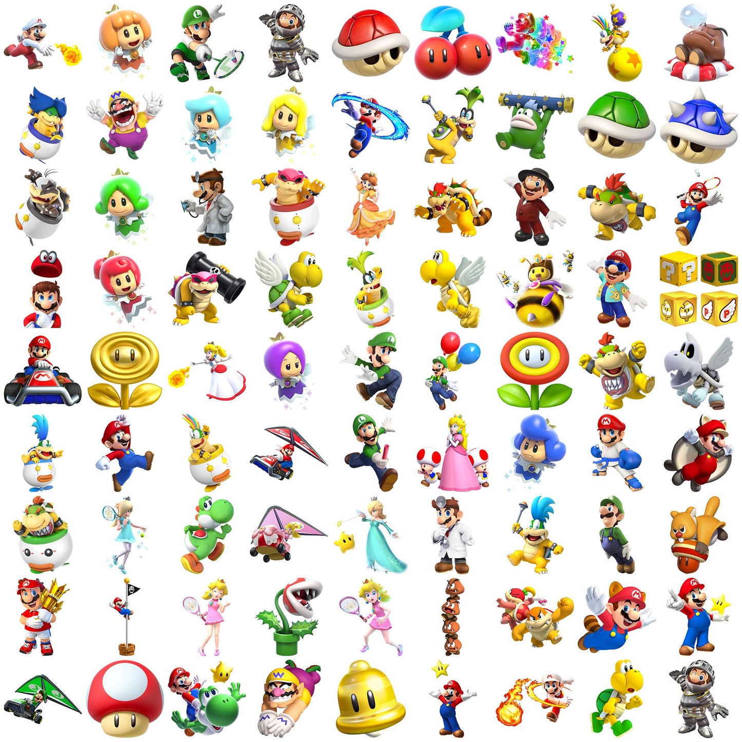 Mario poses svg bundle, super mario svg, super mario 64 svg
