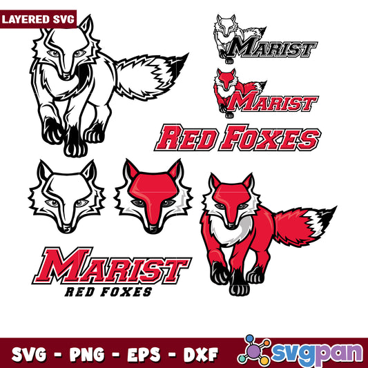 Marist Red Foxes SVG Bundle