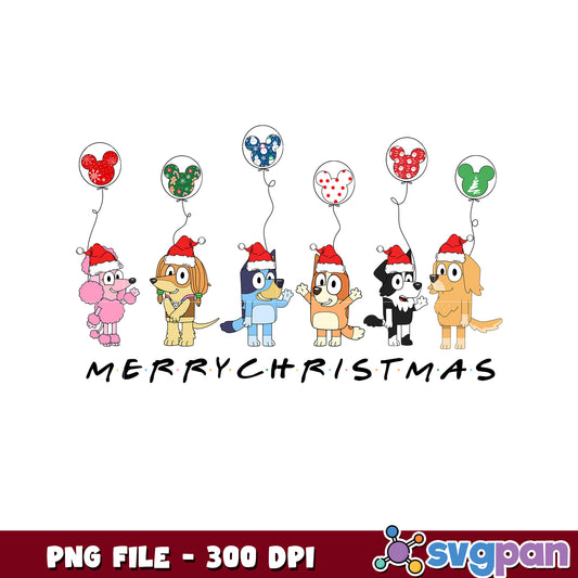 Marry christmas bluey png, christmas​ songs png, disney christmas png