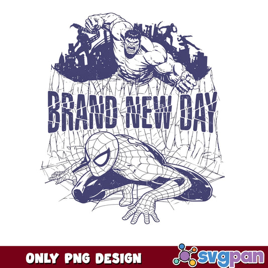 Marvel Spiderman Hulk Brand New Day PNG, Avengers PNG, Superhero PNG