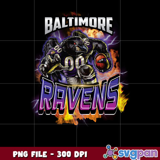 Mascot of baltimore ravens team nfl png, national football league png, nfl png