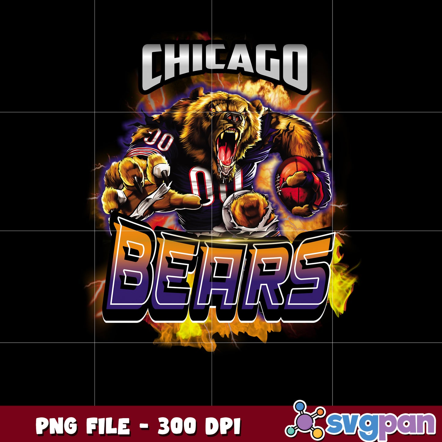 Mascot of chicago bears team nfl png, national football league png, nfl png