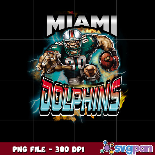 Mascot of miami dolphins team nfl png, national football league png, nfl png