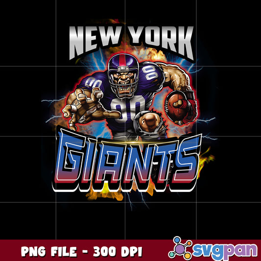 Mascot of new york giants team nfl png, national football league png, nfl png