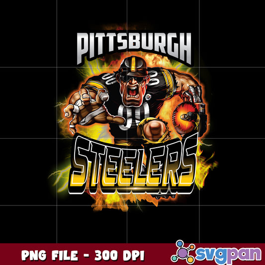 Mascot of pittsburgh steelers team nfl png, national football league png, nfl png