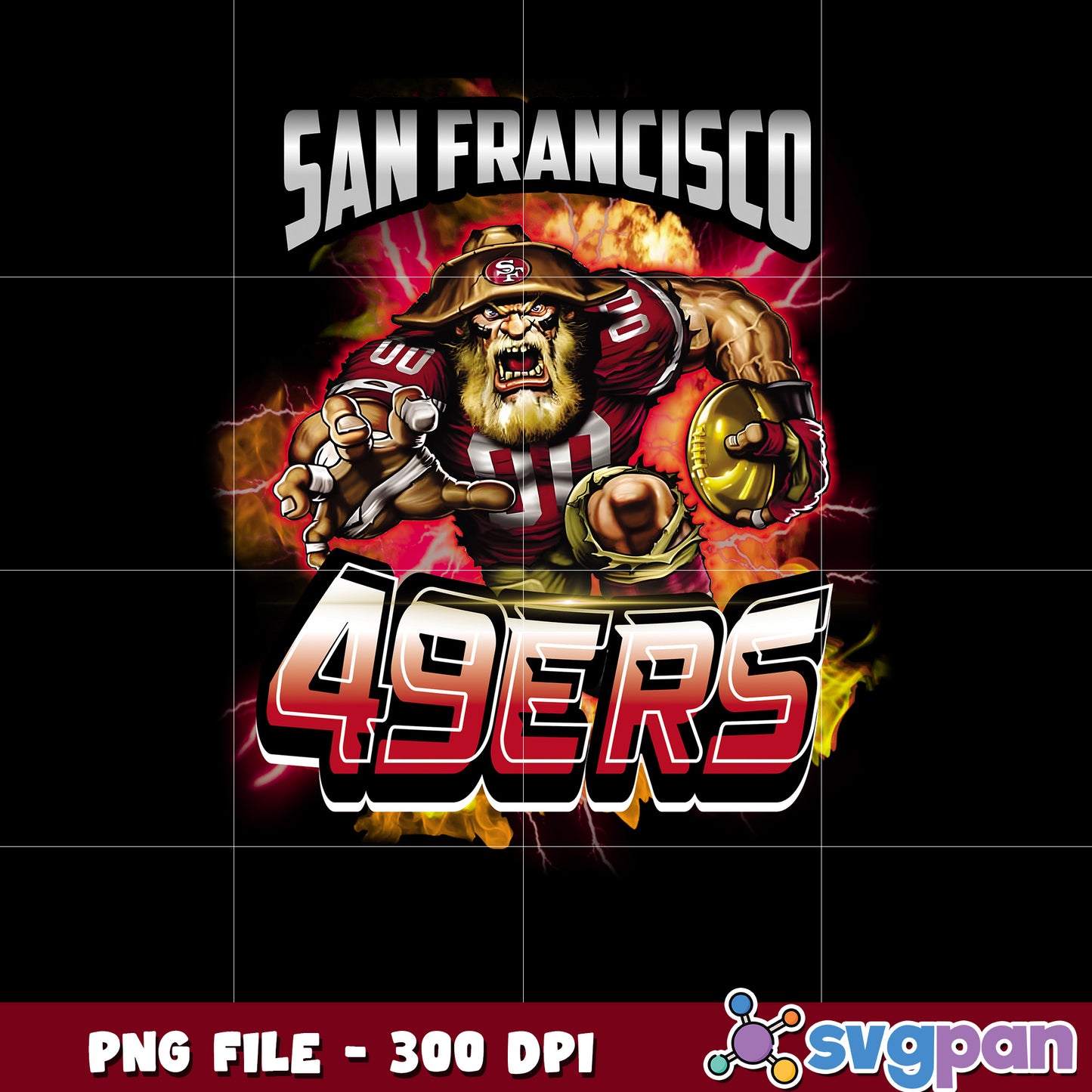 Mascot of san francisco 49ers team nfl png, national football league png, nfl png