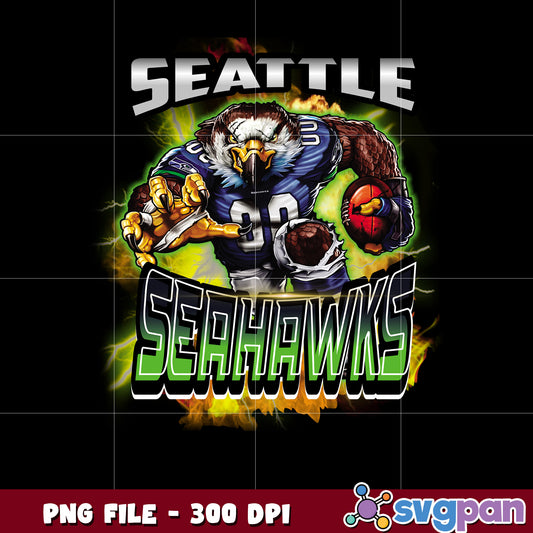 Mascot of seattle seahawks team nfl png, national football league png, nfl png
