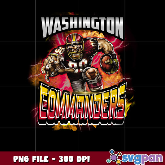 Mascot of washington commanders team nfl png, national football league png, nfl png