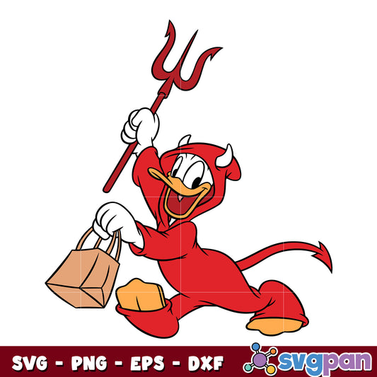 Duck donald Halloween svg