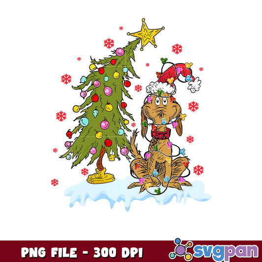 Max Christmas Tree png, grinch costume​ png, grinch home png