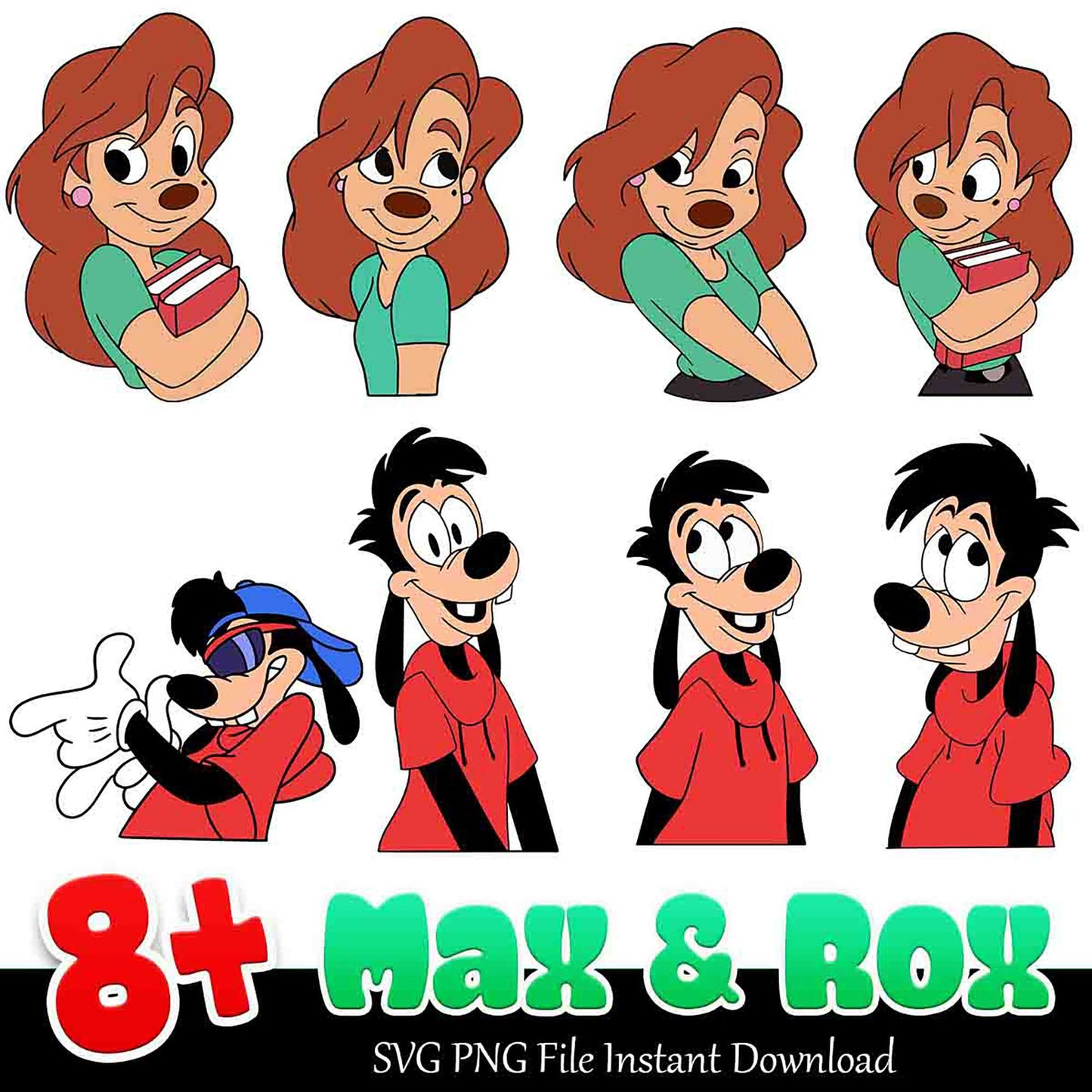 Max & Rox Bundle 8+ SVG PNG Files