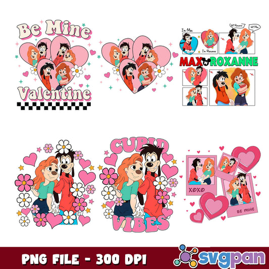 Max n roxanne valentine png bundle