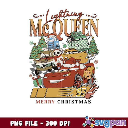 Mc queen merry christmas png, christmas​ songs png, disney christmas png