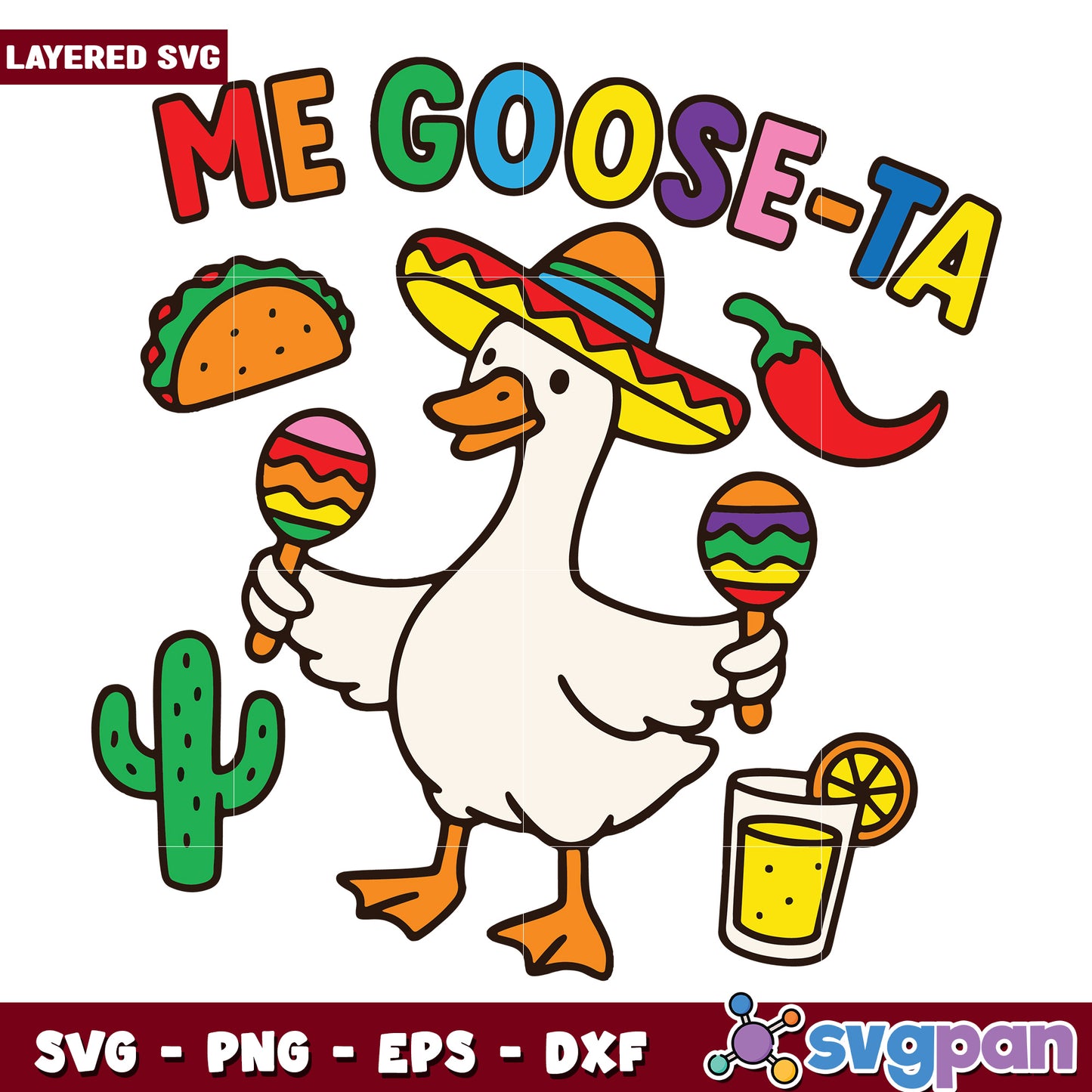 Me goose ta design svg, funny design​ svg, amrica meme​ svg