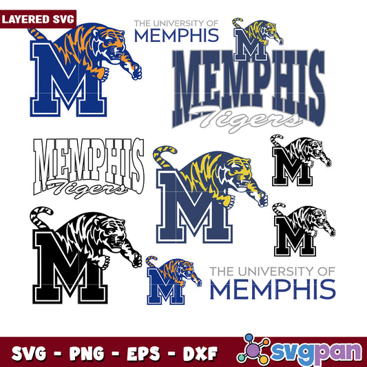 Memphis Tigers SVG Bundle
