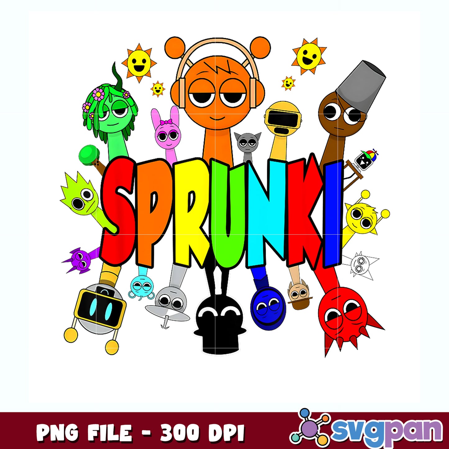 Merch all my sprunki toys all type of new funny sprunki 2025 png, sprunki toy png