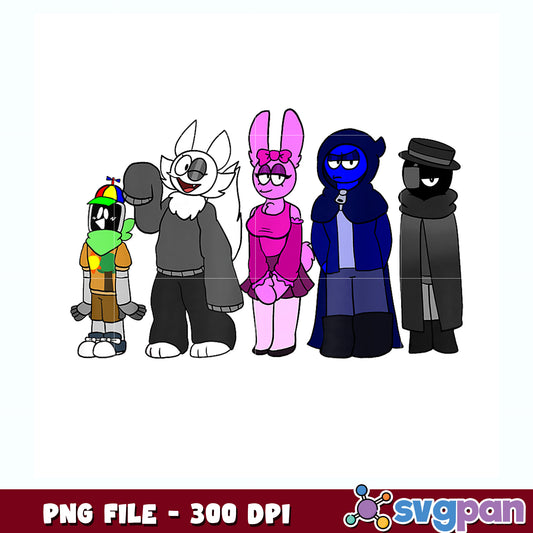 Merch funny sprunki team my sprunki toys png, sprunki team png, funny sprunki png
