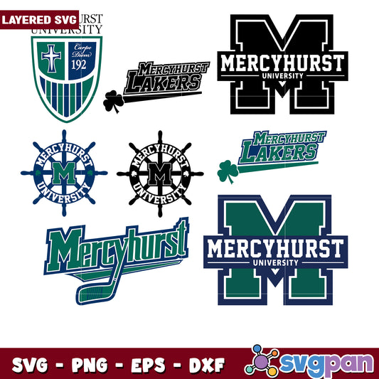 Mercyhurst University Bundle SVG Logos Collection