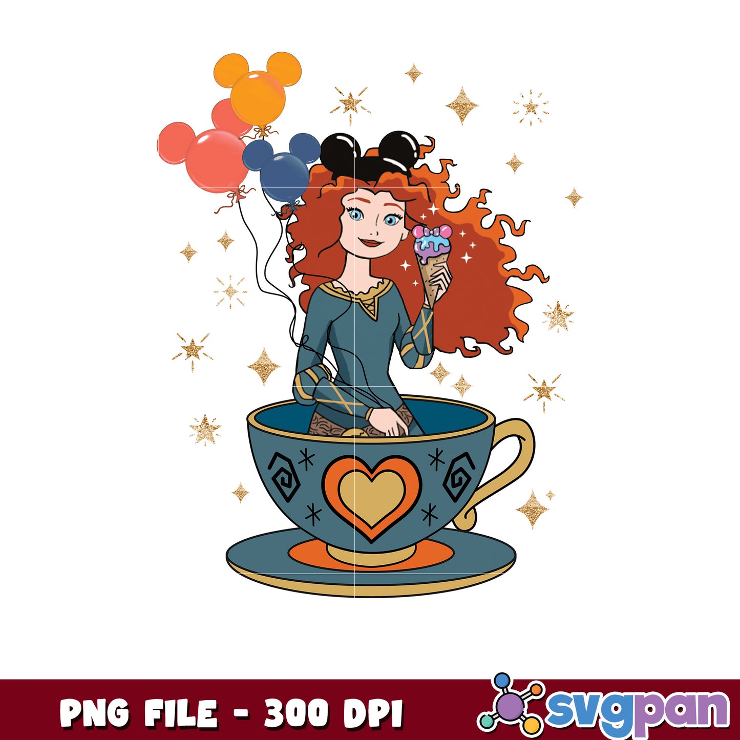 Merida Teacup Disney PNG