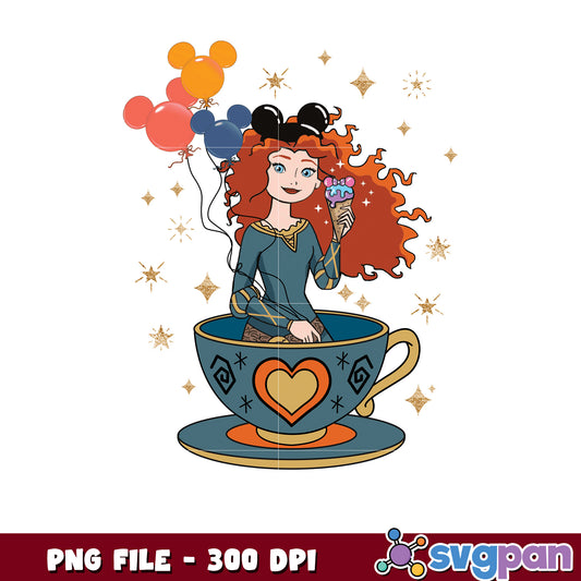 Merida Teacup Disney PNG